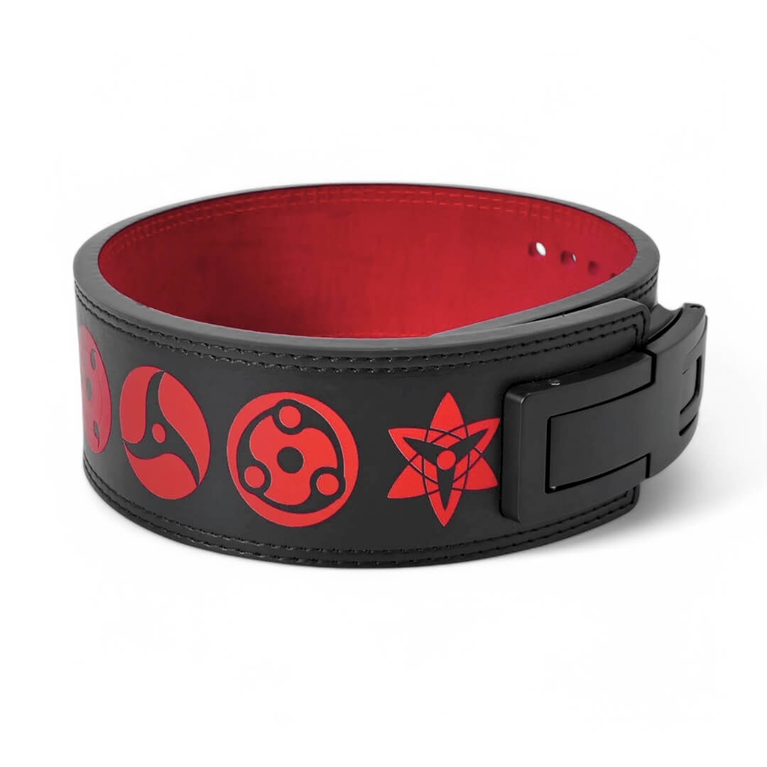 Sharingan lever belt. Naruto weightlifting belt.