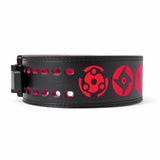 Side view of Sharingan anime weightlifting belt