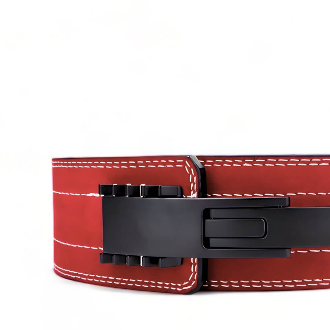 Forge [Red] 10mm Lever Powerlifting Belt | Akinci Strength
