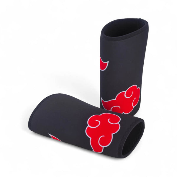 Akatsuki Knee Sleeves for Powerlifting on display | Anime workout gear