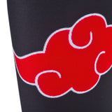 Another shot of anime gym gear | Red clouds on knee sleeves
