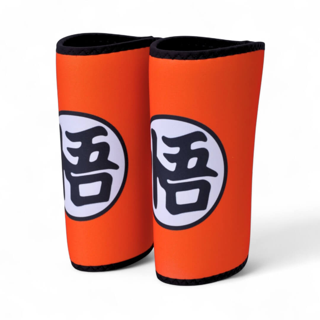 7mm Dragonballz Knee Sleeves on display | Neoprene sleeves with compression