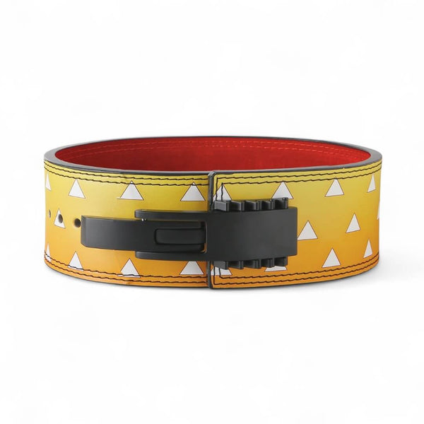 2nd image for Zenitsu demon slayer lever belt | Anime weightlifting belt