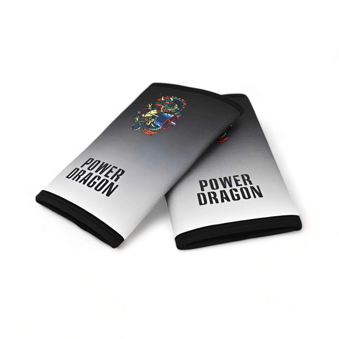 Power Dragon's 7mm knee sleeves. Designed for powerlifting, squats, and deadlifts. High-grade neoprene for durability, comfort, and injury prevention. 