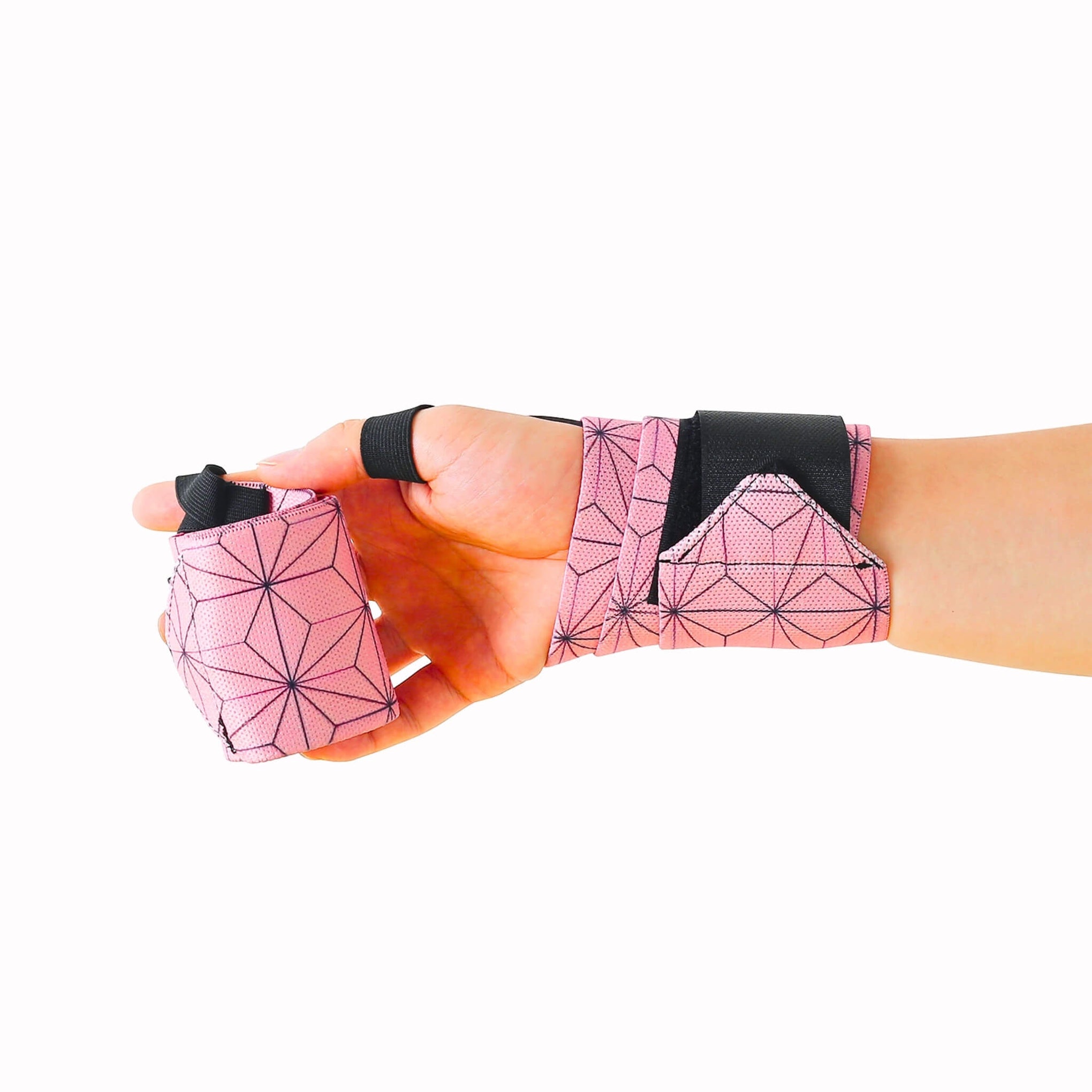 Asanoha "Nezuko" Wrist Wraps Anime Wrist Wraps Akinci Strength